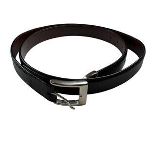 Genuine Lizard Skin Belt Made in USA Silver Buckle